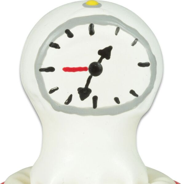 Skämtkondom Condomerie Clock handmålad med en klocka