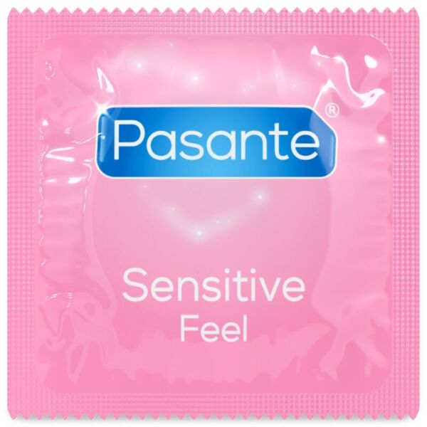 Box med 144 Pasante Sensitive Feel kondomer