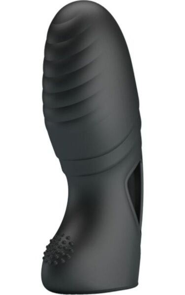 Fingervibrator Pretty Love BI-014750 i silikon, med elastiska remmar