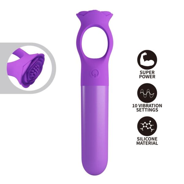 Giana minivibrator i lila, med sin greppring