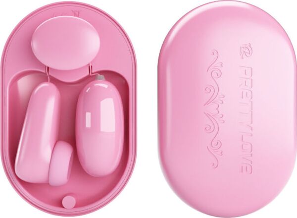 Kulvibrator Pretty Love Magic Box med tappingstimulator och kabelansluten fjärrkontroll