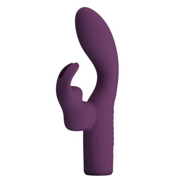 Rabbitvibrator Pretty Love Olivia i lila silikon, med armen för klitoris