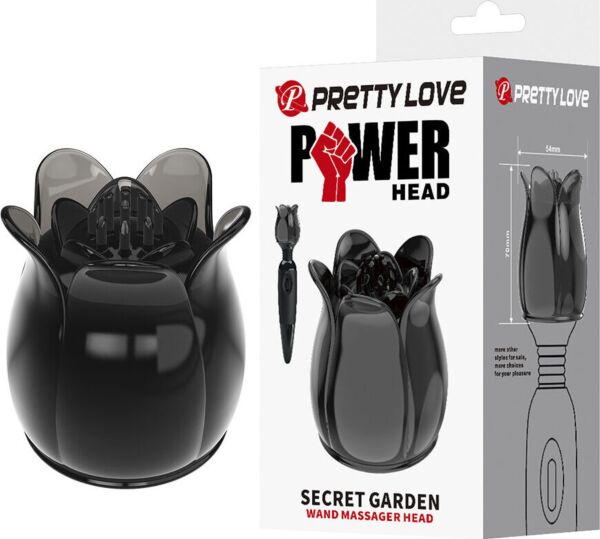 Utbytbart massagehuvud Pretty Love Secret Garden till massagestaven PowerWand