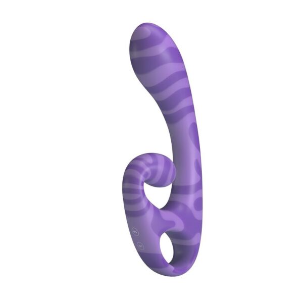 Dubbelvibrator Summer i lila, med ergonomiskt handtag