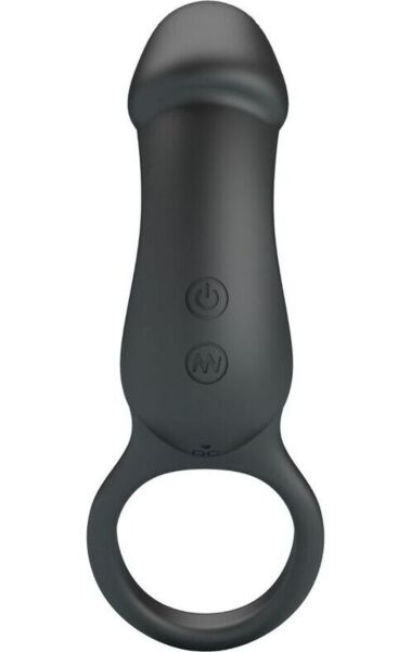 Vibrerande penisring Pretty Love BI-210325 i svart silikon