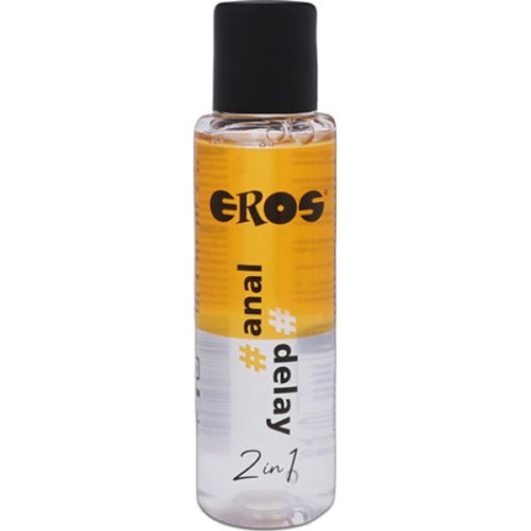 100 ml flaska med det anala glidmedlet Eros 2 en 1 Anal Delay