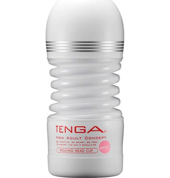 Masturbator Tenga Rolling Head Cup för engångsbruk, formad som ett dragspel