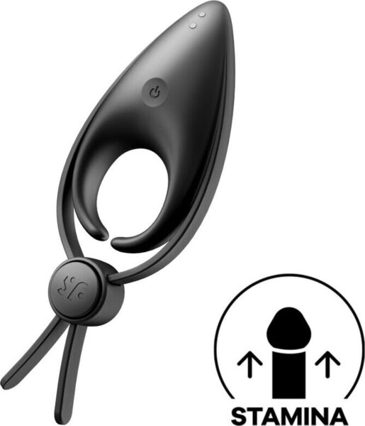 Vibrerande penisring Satisfyer Sniper med två loopar och konformad stimulator