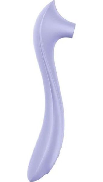 Klitorissugaren Satisfyer Easy Lover i lila, med det långa handtaget