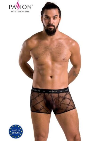 Boxershorts i spets för herr Passion 032 Short James, med bred midjekant med logga