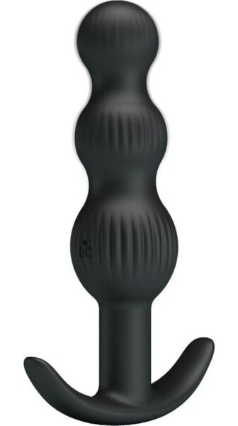 Analvibrator Pretty Love BI-040173 i silikon, med avlånga kulor som blir större och en bas