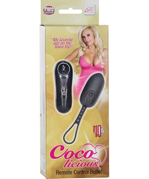 Svart kulvibrator Calexotics Coco Licious Remote Control med fjärrkontroll