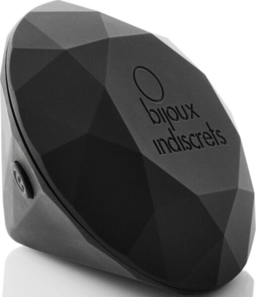 Klitorisvibrator Bijoux Indiscrets Twenty One Matte Black i diamantform med matt svart finish