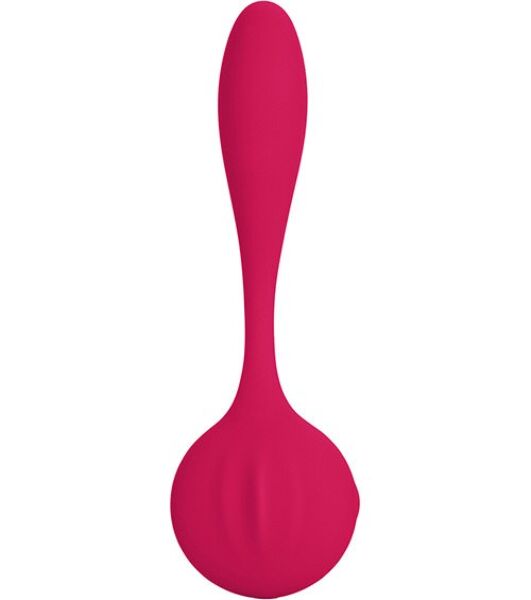 Calexotics Silhouette S8 Red, en röd vibrator med böjd och böjbar kropp