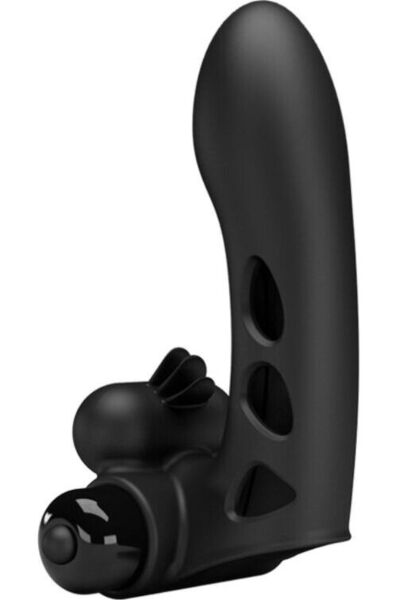 Fingervibrator Pretty Love Orlando BI-014836, svart silikonhylsa