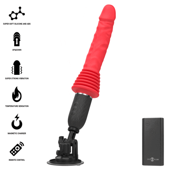 Intense Cynthia vibrator med sugkoppsbas och trådlös fjärrkontroll