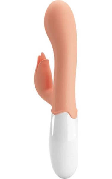 G-punktsvibrator Pretty Love BI-014961R i hudfärg, med blomformad klitorisstimulator