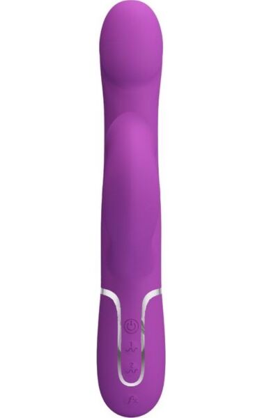 Rabbitvibrator Pretty Love BW-500012-3 i silikon, med yttre arm och pärlor