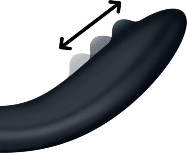 G-punktsvibratorn Satisfyer Rrrolling Explosion i svart, med kulan i toppen