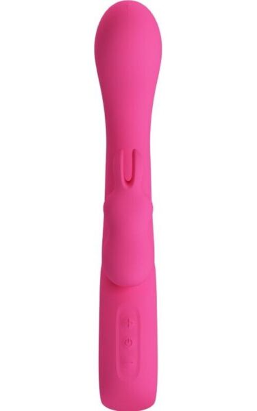 Rabbitvibrator Pretty Love BI-300087 i silikon med silverfärgat skaft