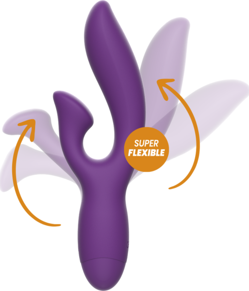 Vibrator Rewolution Rewofun med långt skaft och klitorisdel