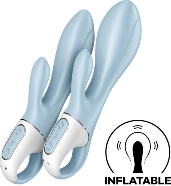 Rabbitvibrator Satisfyer Air Pump Bunny 1 i ljusblått