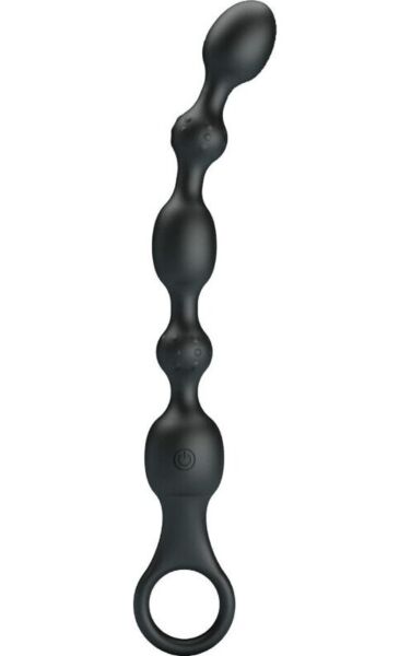 Vibrerande analkulor Pretty Love BI-040142 i svart, med handtag