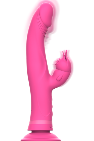 Rabbitvibrator Intense Julio med klitorisarm och sugkopp på basen