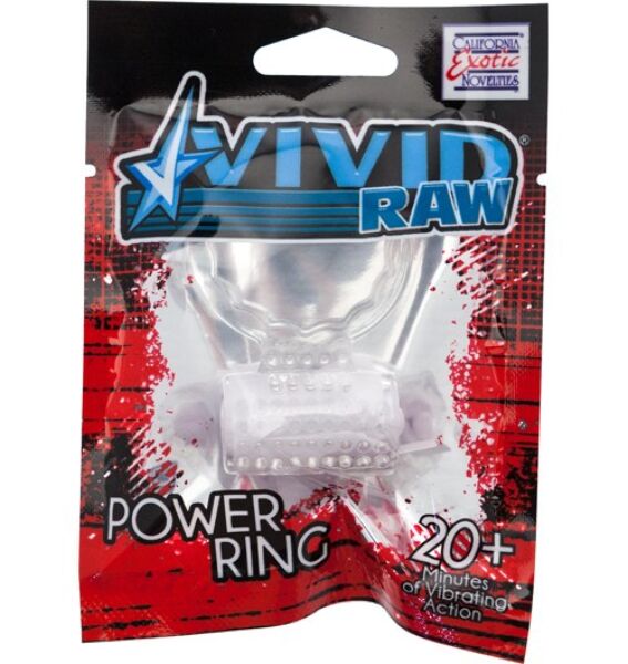 Vibrerande penisring Calexotics Vivid Foil Pack, genomskinlig, i silikon