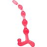 Anal Beads BAILE Bendy Twist Red Flexible TPR