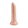 Dildo King Cock Uncut Natural 23 cm med Rörlig Förhud