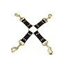 Restraints Bound Nubuck Leather 4 Way Hog Tie med snabbkopplingar