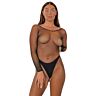 Bodystocking Lace Crotchless Långärmad