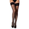 Strumpor Lace by LJ Fishnet med rhinestones