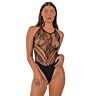 Teddy Lace LJ Halter Bodysuit Justerbar Passform