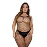Bodystocking Lace Plus Size Footless med spetsdesign