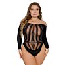 Teddy Lace Plus Size med sexigt mönster