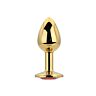 Buttplug Toosh Metal Small Stone med ädelsten Rojo