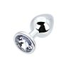Buttplug Toosh Metal Medium med klar ädelsten Plata