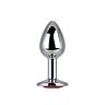 Buttplug Toosh Metal Small Stone med ädelsten Rojo