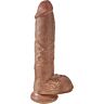 Realistisk Penis King Cock 19,8 cm med Sugapparat