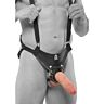 Hollow Strap-on KING COCK 25.5 cm med justerbart stöd