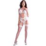 Lingerie Set CHILIROSE CR 4862 med Spets och Strumpor