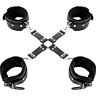 Darkness Black Leather Handcuffs