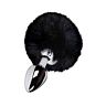 Plugg S Pleasures Metal LUA black med kaninssvans