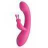 Vibrator S Pleasures Velvet Love Bunny med dubbla motorer