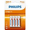 Batterier Philips AAA 4-pack