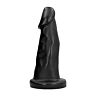 Dildo ALL BLACK 27 CM | Hypoallergenisk och böjd design