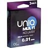 UNIQ MULTI Ej-Latex Kondomer | Ultratunna, Naturlig Känsla