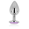 Analplug OHMAMA med Violett Kristall 8 cm